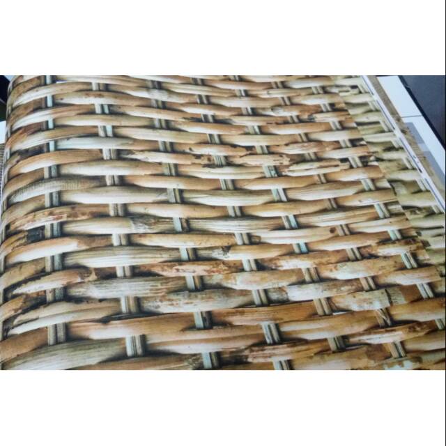 Wallpaper Motif Anyaman Bambu Uk 53cmX10m (Bukan