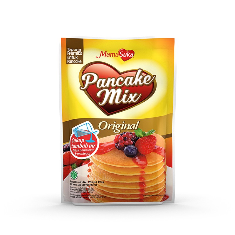 Mamasuka Pancake Instan Tepung Premix 190g Pancake Mix Powder Shopee