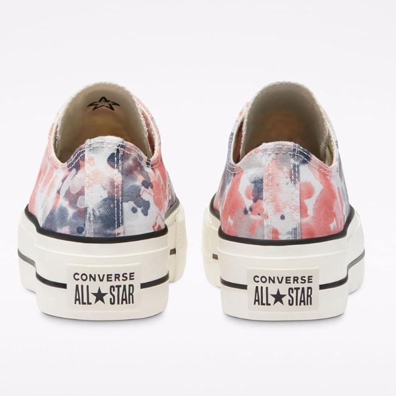 Jual Converse Ct As Lift (Platform) Washed Florals Egret Terracotta Pink Black | Shopee Indonesia