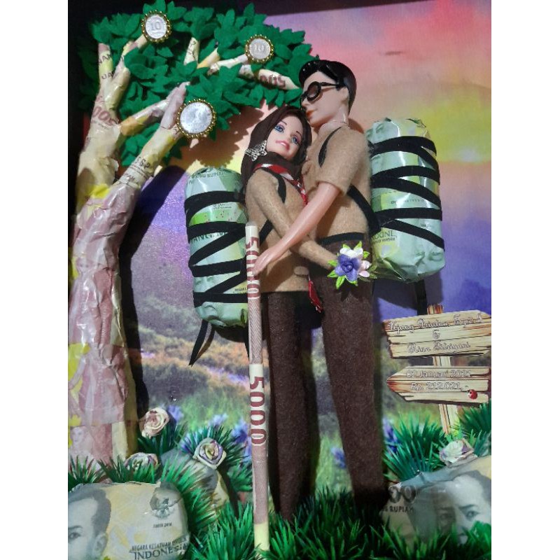mahar tema pengantin pramuka naik gunung/pecinta alam | Shopee Indonesia