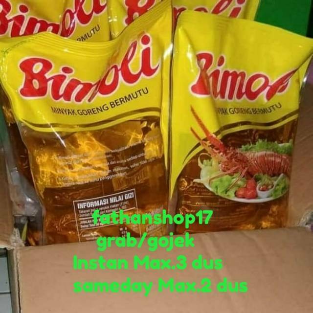 Minyak Goreng 2 L Bimoli dan lainlain exp.2022/ECERAN (Gojek/Grab