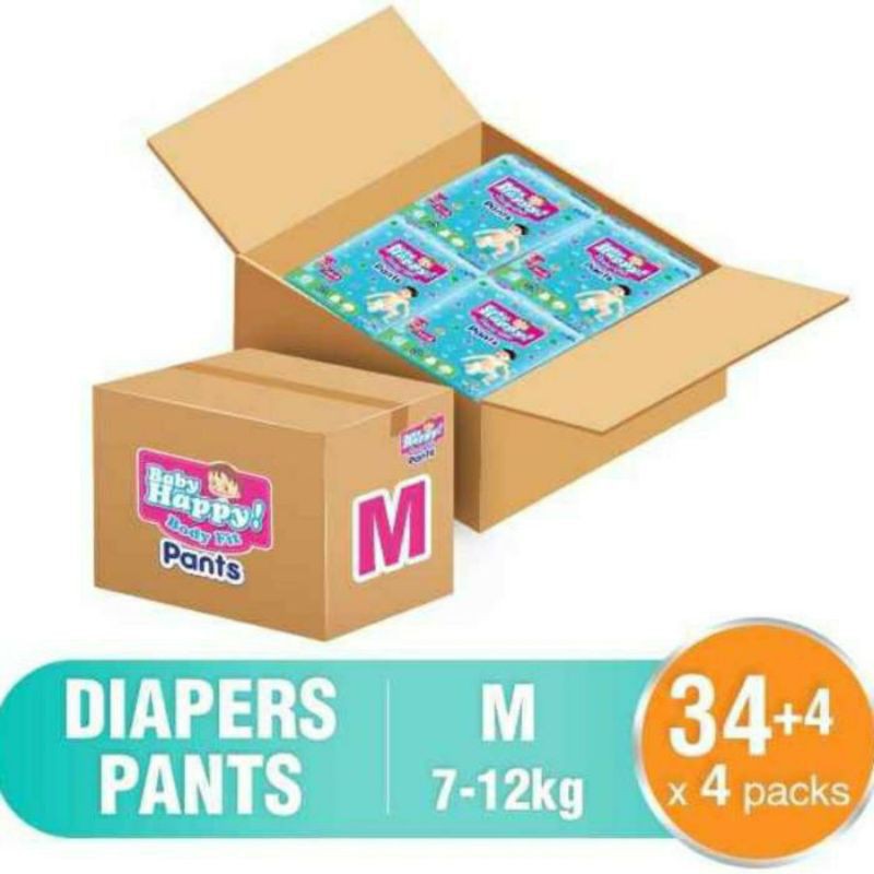 Jual BABYHAPPY BABY HAPPY PAMPERS DIAPERS UKURAN S M L XL XXL 1 DUS 1