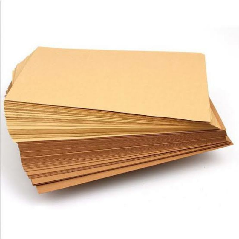 Jual Kertas Kraft Tipis Warna Coklat 75Gr Ukuran A4 - Bisa Di Print - Bahan Kerajinan - 1 Pack Isi 20 | Shopee Indonesia