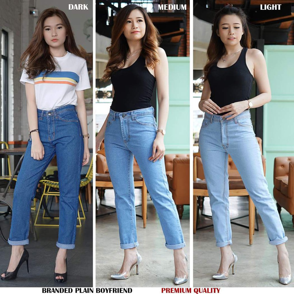 MFcollection CELANA BOYFRIEND JEANS WANITA 5W IMPORT
