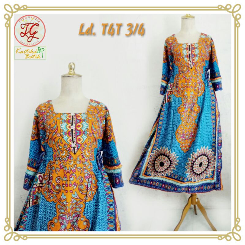 Kartika Batik Daster Longdress Lengan 3/4 Shopee Indonesia