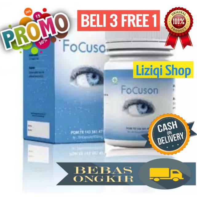 FOCUSON Asli Obat Mata Herbal Mengatasi Katarak Rabun Ampuh Shopee