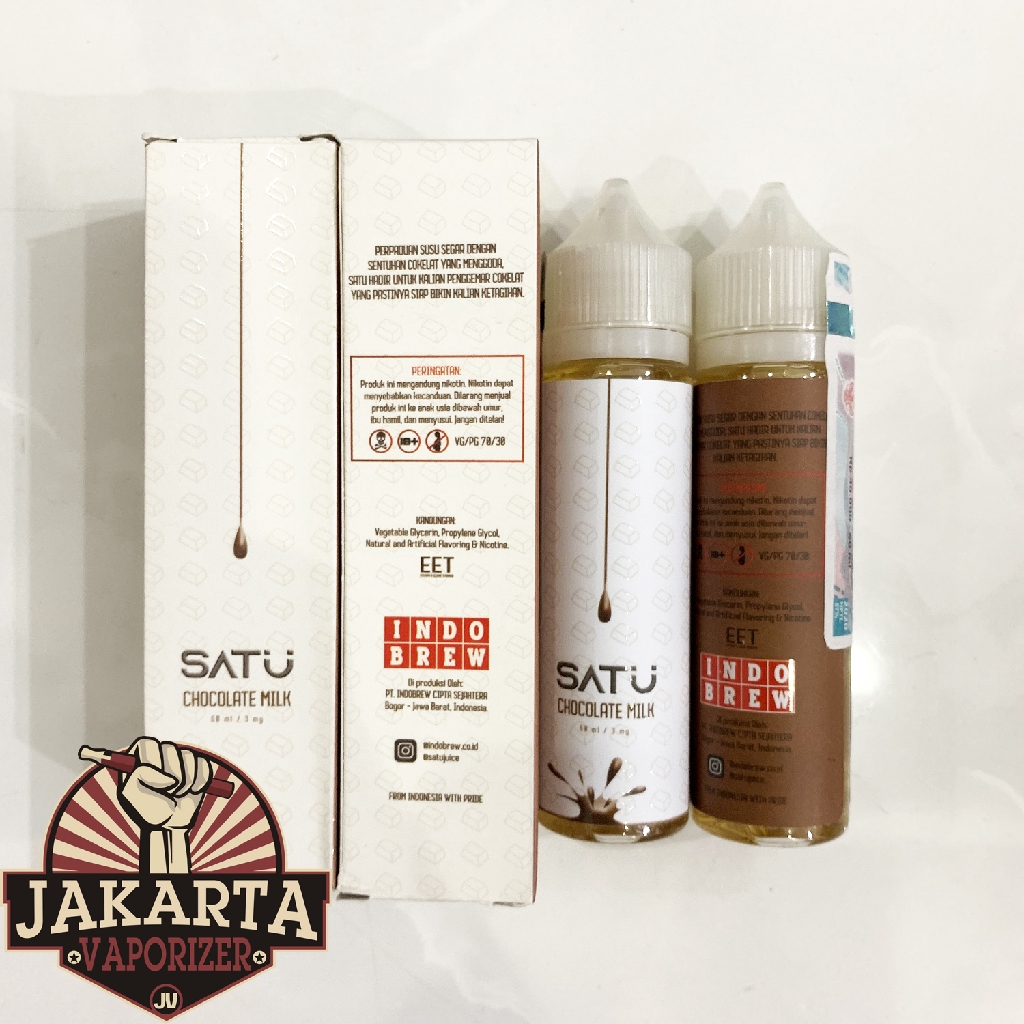 Jual Satu Chocolate Milk 60Ml 3Mg 6Mg By Indobrew Susu Coklat Liquid Vapor | Shopee Indonesia