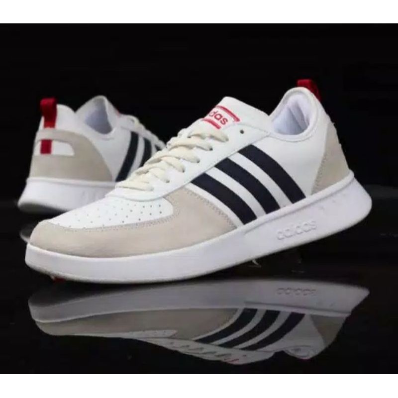 Jual ADIDAS COURT80 WHITE BLACK ORIGINAL100MADE IN INDONESIA Shopee