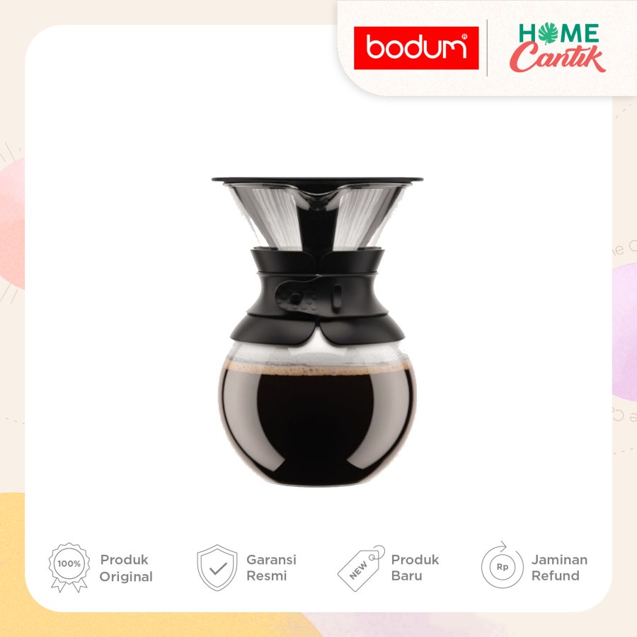 Jual BODUM Pour Over Coffee Maker Permanent Filter 1L 34 oz 1157101S