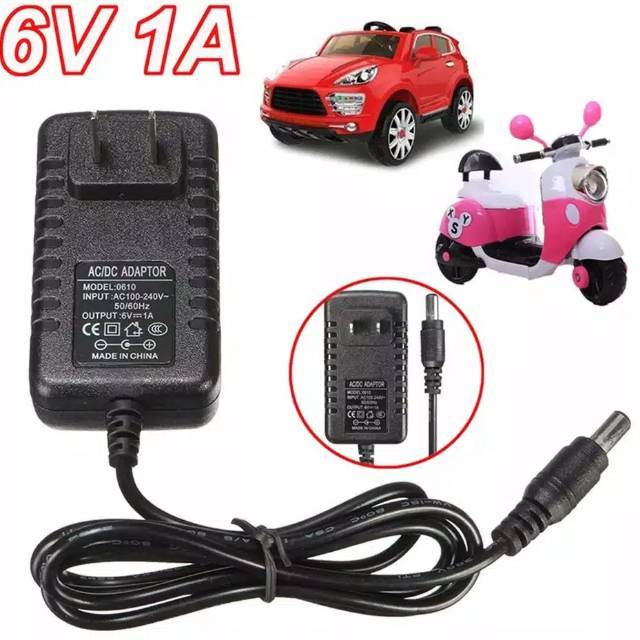 Jual Charger Cas Casan 6 Volt 6V Mobil Motor Aki Anak Casan Mobilan Motoran Mainan | Shopee Indonesia