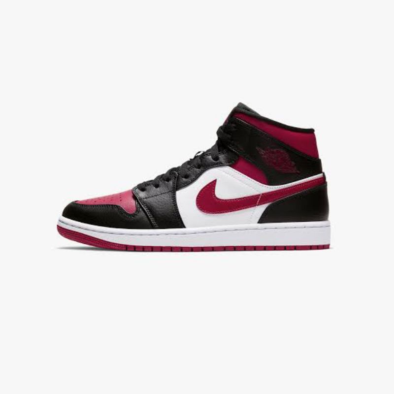 Jual Air Jordan 1 Mid Gym Red Black White Original Resmi 100% | Shopee Indonesia