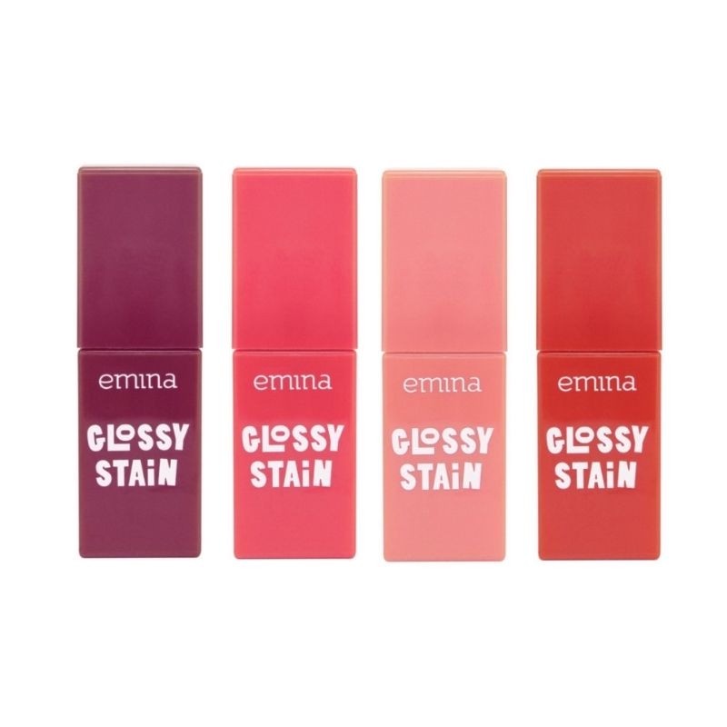 Jual Emina Glossy Stain 3g Lip tint Gel Finishing Glossy 100 Original Lip Tint Shopee Indonesia