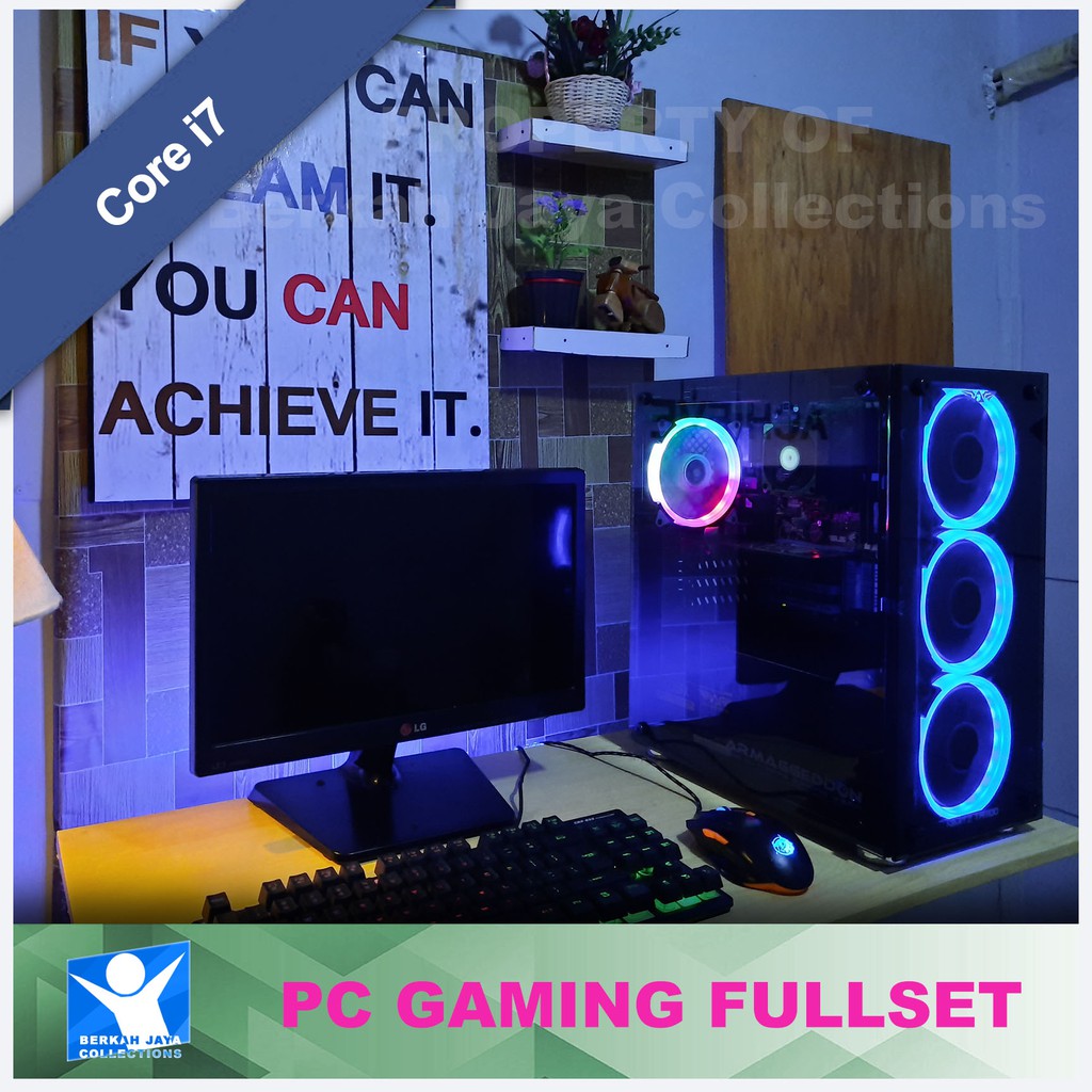 Cpu Komputer Gaming Core i7 + Monitor 19 Murah Fullset Shopee Indonesia