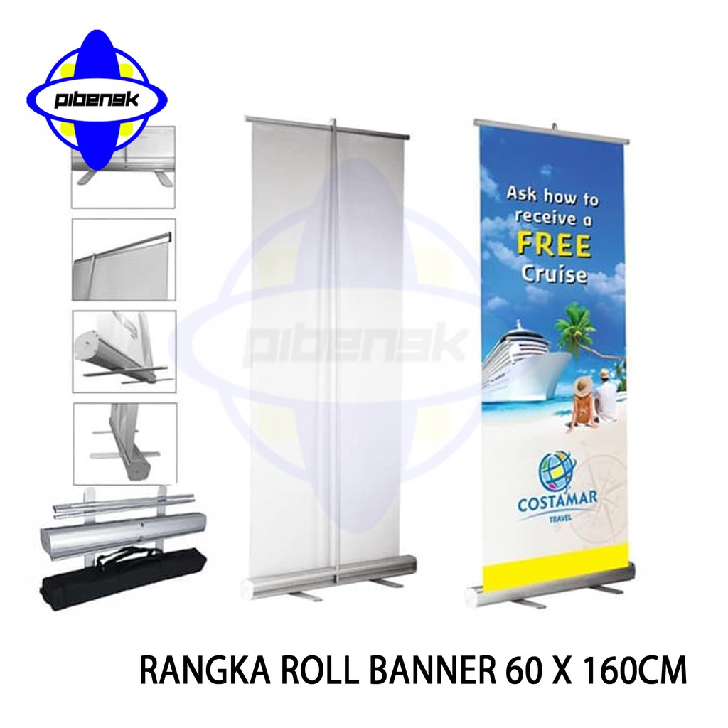 Jual STAND/ RANGKA ROLL BANNER 60 X 160 CM MURAH Shopee Indonesia