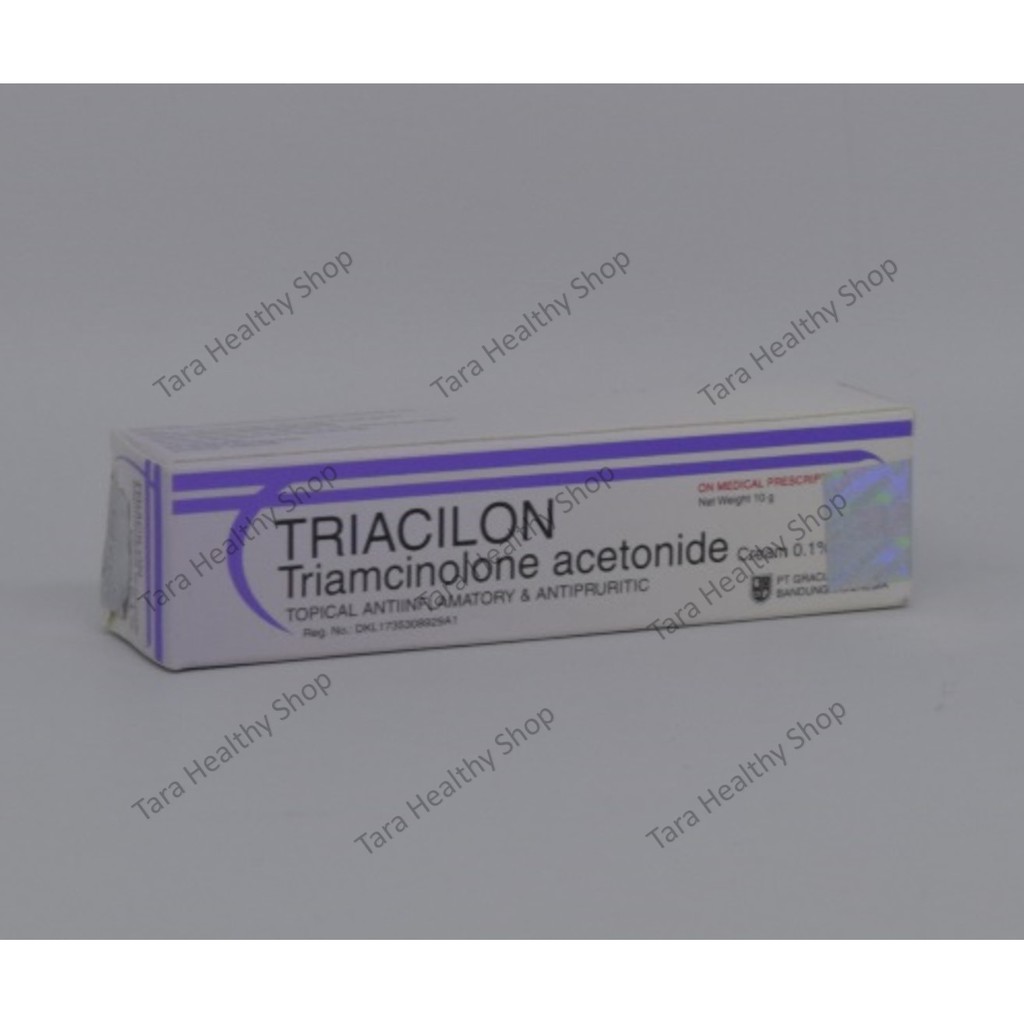 Jual Triacilon - Triamcinolone Acetonide 0.1% - 10 Gram (Krim Anti Radang & Anti Gatal Berkualitas) Indonesia|Shopee Indonesia