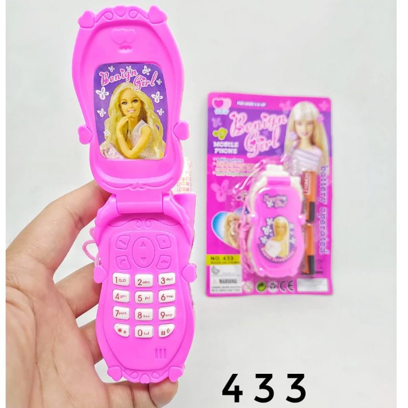 Jual Hp Mainan/Hp Barbi Lipat/Telepon Mainan Anak | Shopee Indonesia
