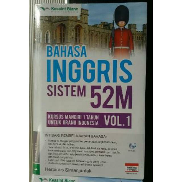 Buku Bahasa inggris sistem 52 M jilid 1 + CD AUDIO Shopee Indonesia