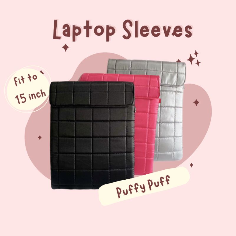 Jual Laptop Sleeves Puffy Puff Series by Basita Official (Tas Laptop/ Case Laptop/ Cas Ipad