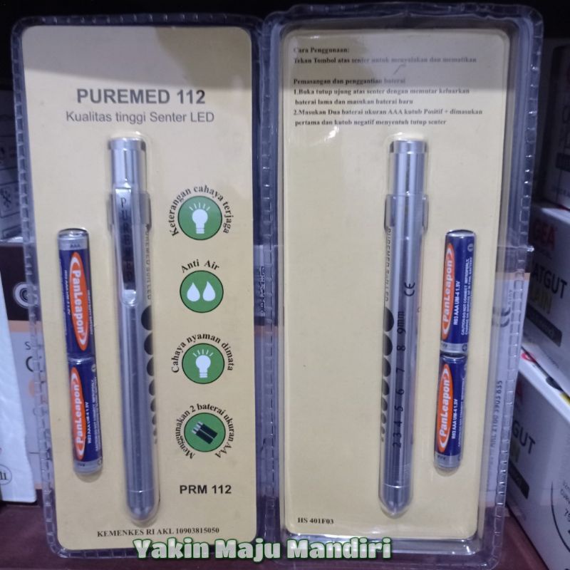 Jual Penlight Puremed 112 Sinar Lampu Kuning Shopee Indonesia