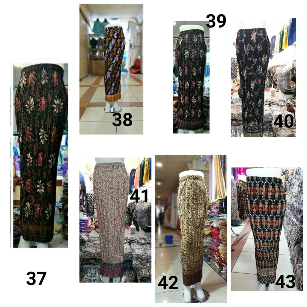 (COD) ROK PLISKET SEMI SUTRA FOIL MOTIF TORAJA Shopee Indonesia