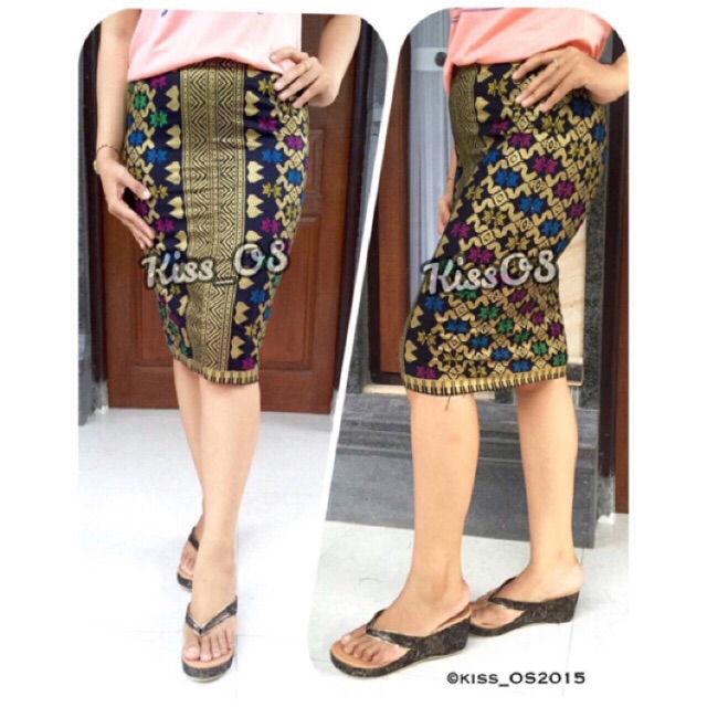 Rok Span Pendek / Rok Songket Size XXL 17 Shopee Indonesia