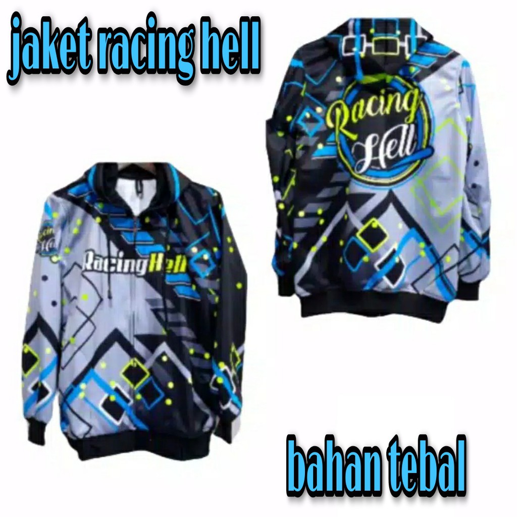 Jual Jaket Racing Hell Fullprint / Hoodie Terbaru /Jaket Balap | Shopee Indonesia