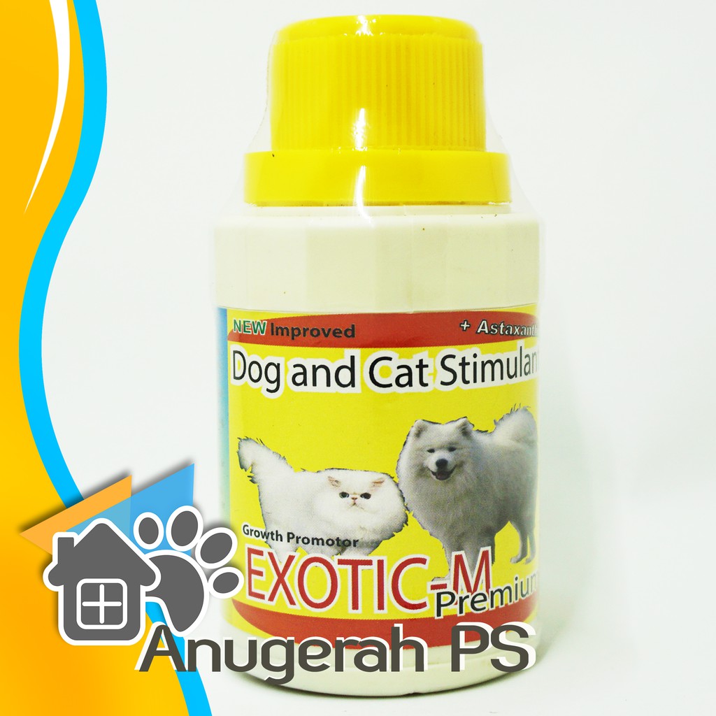 Vitamin Penambah Nafsu Makan Anjing & Kucing Exotic M 125 ml Shopee