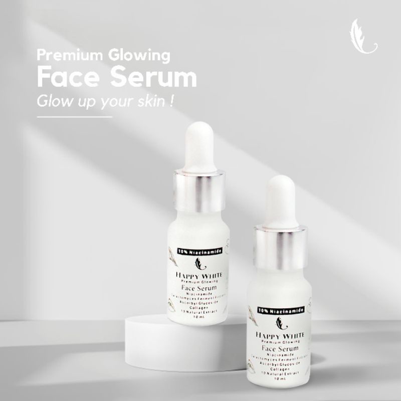 Jual PREMIUM GLOWING FACE SERUM HAPPY WHITE (Serum wajah dengan 10 Niacinamide) Indonesia
