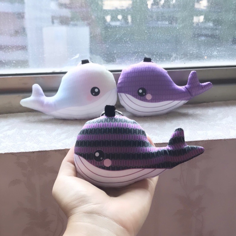 Jual BTS whale paus plush keychain boneka gantungan kunci dynamite