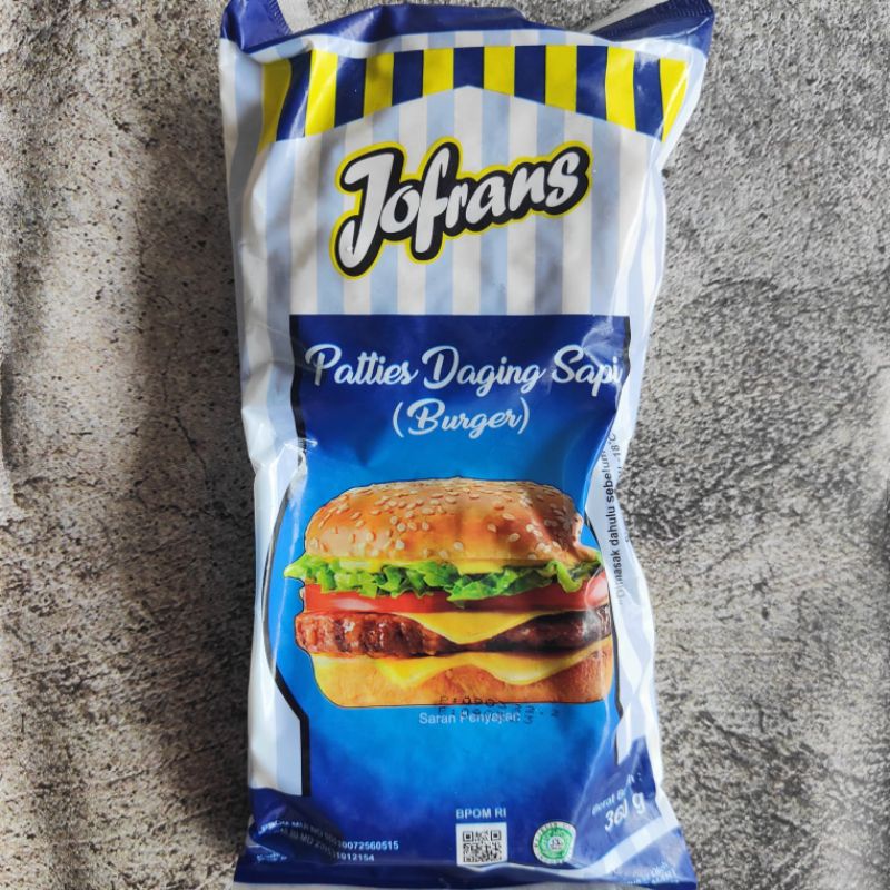 Jual JOFRANS BEEF PATTIES 360g Shopee Indonesia