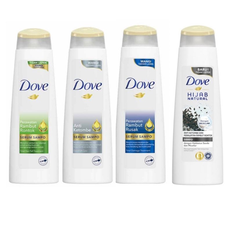 Jual Dove Serum Shampoo perawatan Rambut Rontok Rusak dan anti ketombe