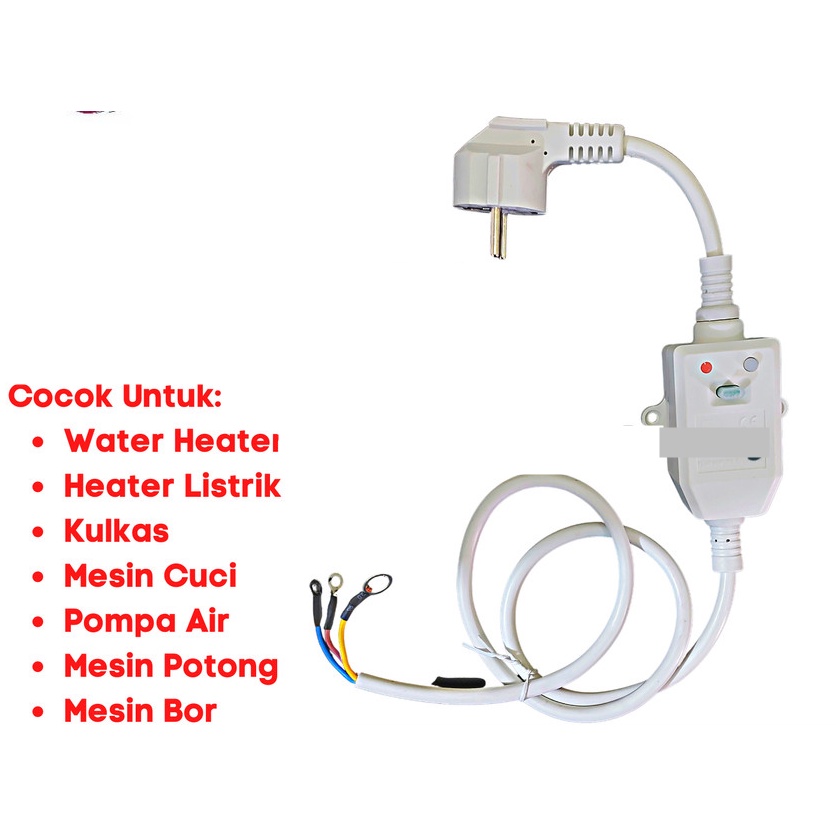 Jual Kabel Safety ELCB 10A Water Heater Ariston Shopee Indonesia