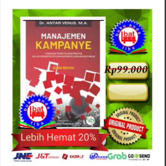 BUKU ORIGINAL MANAJEMEN KAMPANYE Dr. ANTAR VENUS MA Shopee Indonesia