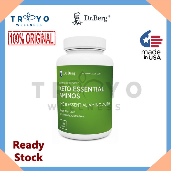 Jual Dr Berg Keto Essential Aminos L leucine L tryptophan original USA