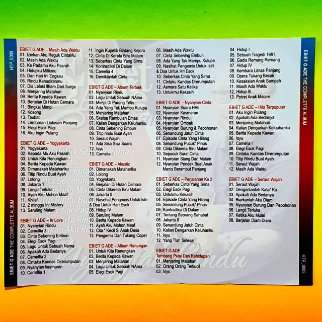 Jual PROMO KASET MP3 COLLECTION LAGU EBIET G ADE KOMPLIT Indonesia|Shopee  Indonesia
