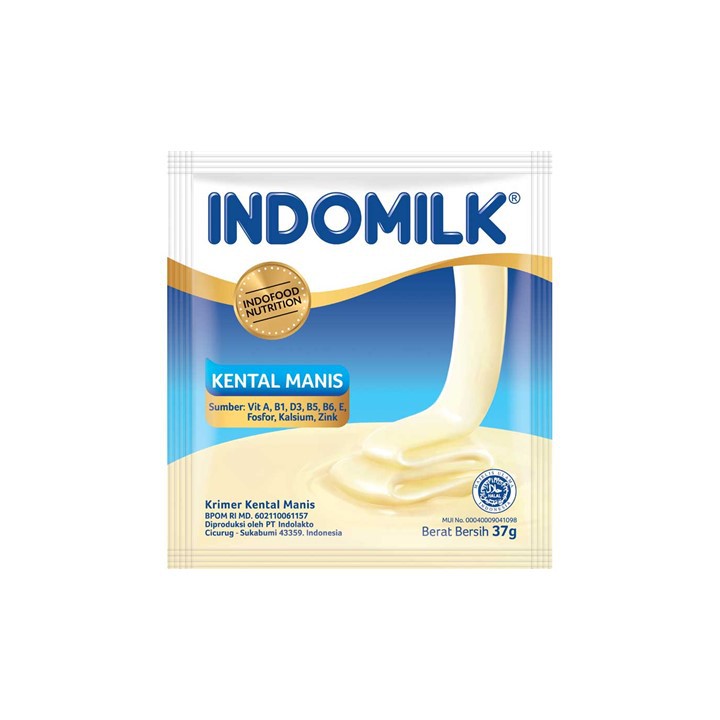 Indomilk Susu Kental Manis Plain 37G Shopee Indonesia