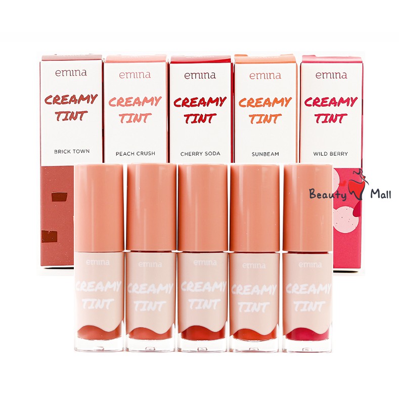 5 Shades EMINA Creamy Tint Lip Tint 3.6 gr Shopee Indonesia