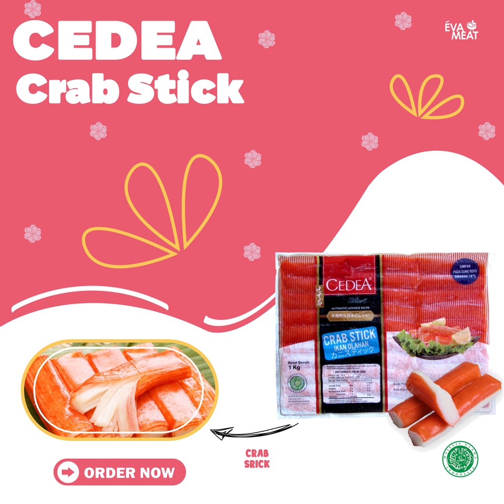 Jual Cedea crab stick / crab stick / stick kepiting / crab stick suki