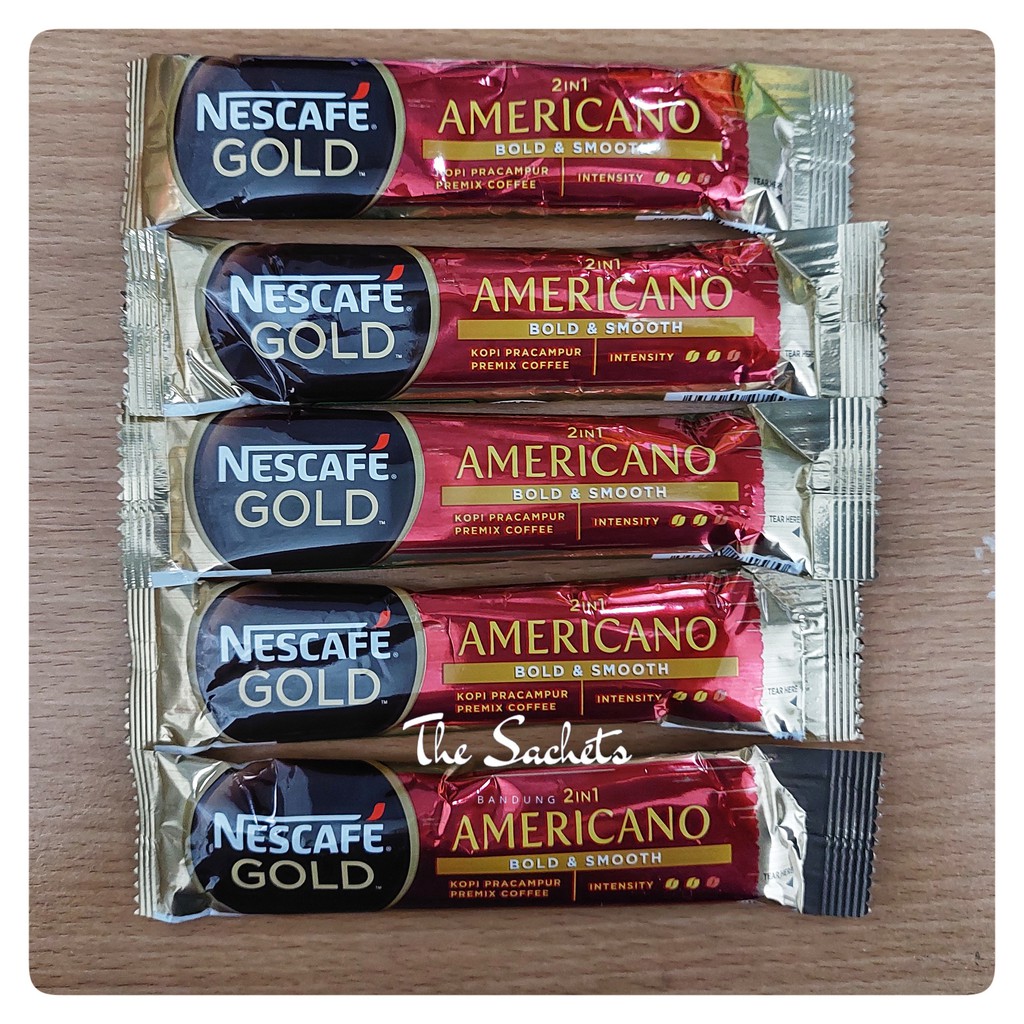 Jual Nescafe Gold Americano Sachet Kopi Malaysia Eceran Indonesia