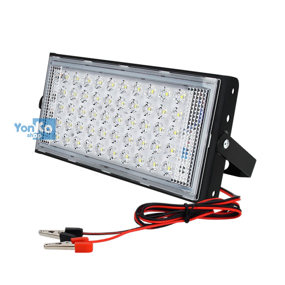 led lampa 12v Jual Lampu Sorot Dc 50 Watt 12V Ip66 Sni Smd Led Flood Light Dob + Kabel Jepit Aki Indonesia|Shopee Indonesia