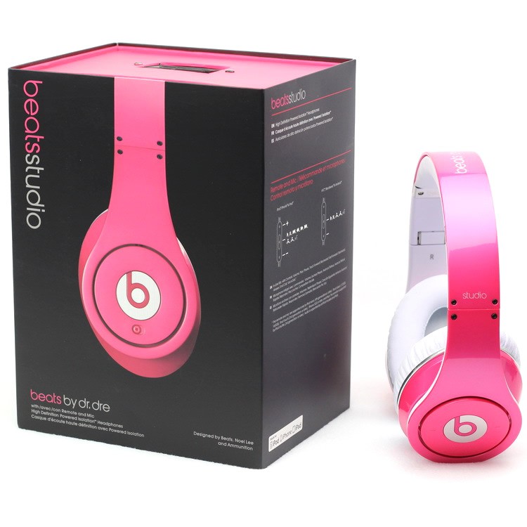Jual Beats By Dr. Dre Studio Pink Headphone Oem Quality Clear Bass Sound | Shopee Indonesia