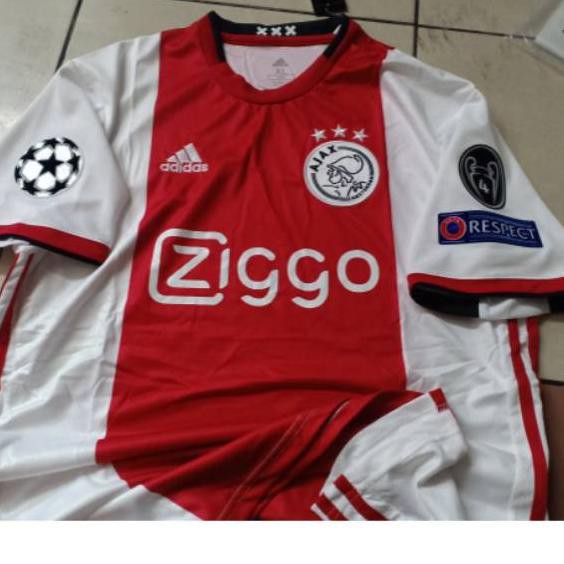 Jual Dcn Jersey Bola Club Ajax Home Full Patch Champions Musim 19 2 Grade Ori . | Shopee Indonesia