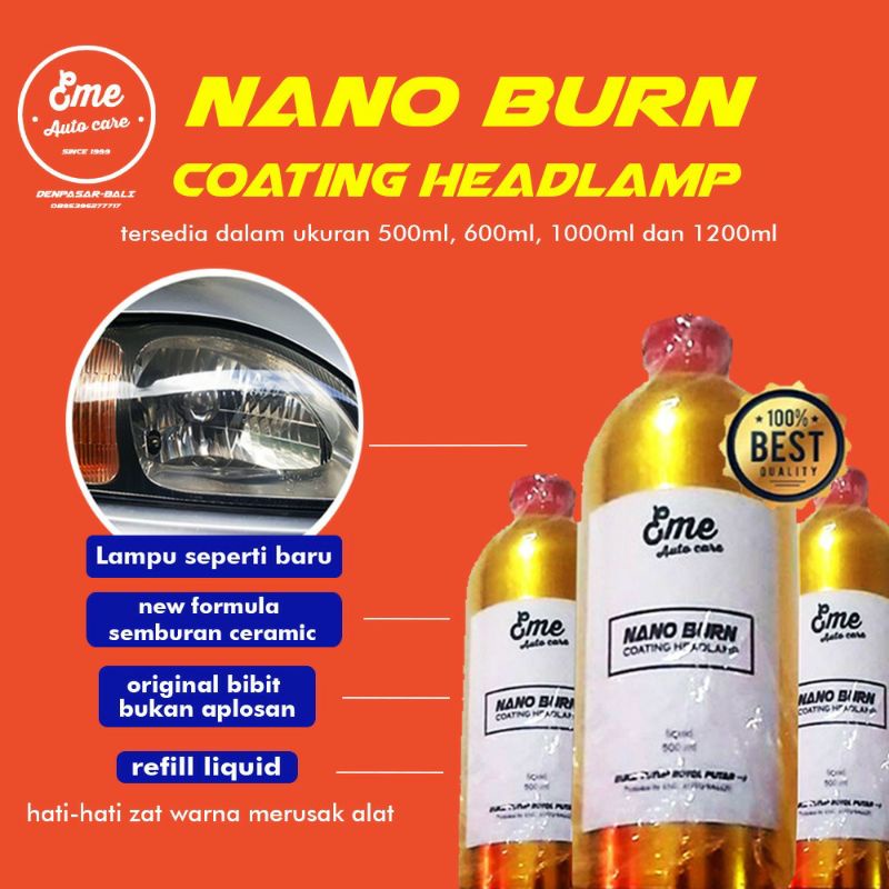 Jual Refil isi ulang liquid nano burn coating headlamp 650gram (Great