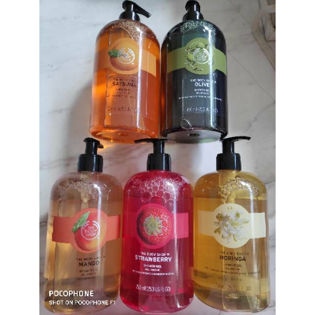 Jual The Body Shop Shower Gel 750ml The Body Shop Shower Gel 60ml The
