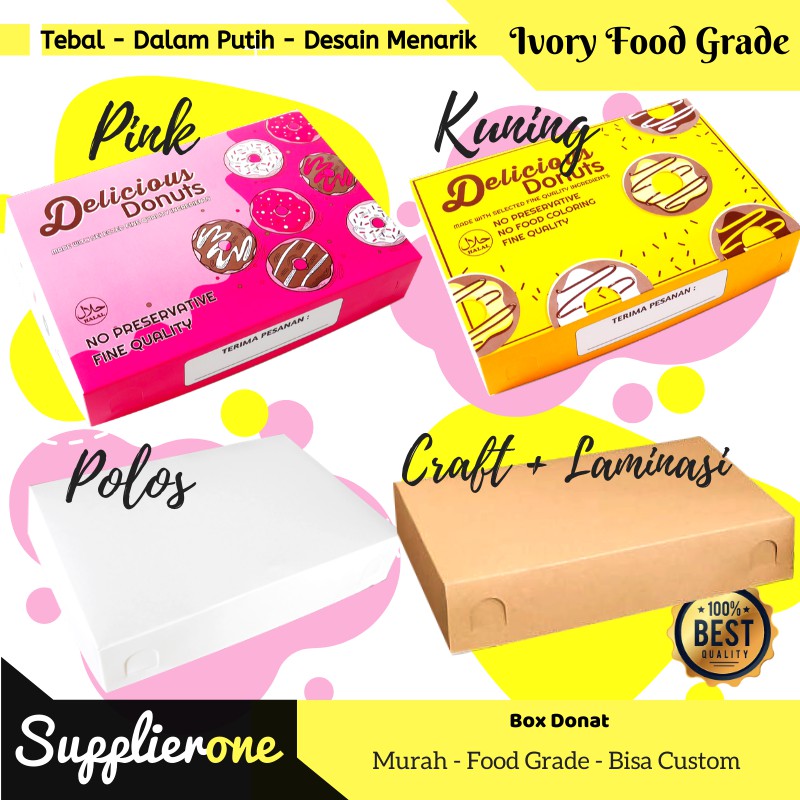 Box Donat, Dus Donat, Kemasan Donat, Kotak donat, Tempat Donat, Kotak