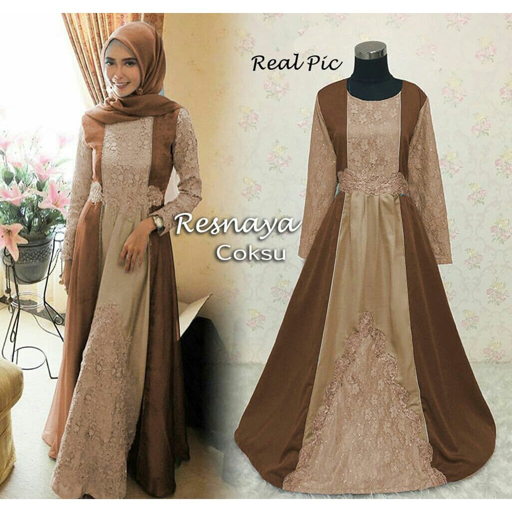 Baju Gamis Untuk Ke Pesta Pernikahan Hijab Muslimah