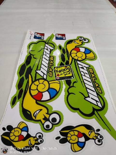 Jual Striping Stiker Variasi All Tipe Motor Metic Motif Kartun Balap Keong | Shopee Indonesia