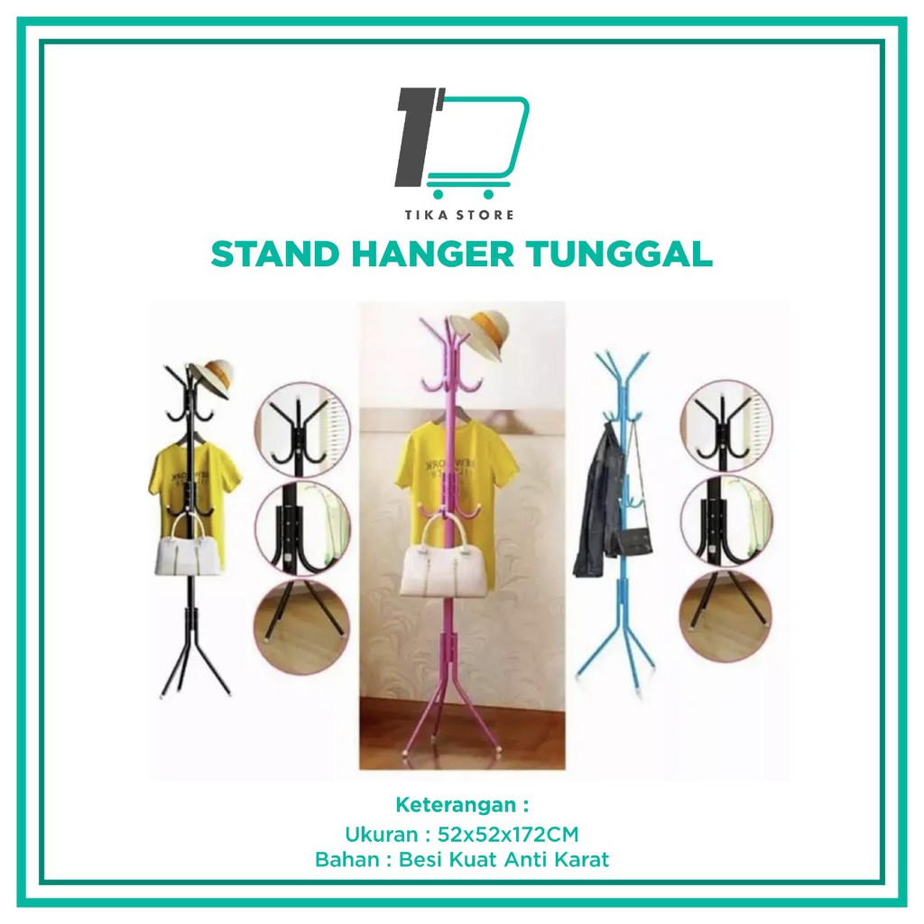Promo Stand Hanger multi fungsiGantungan Tiang berdiri Gantungan Baju