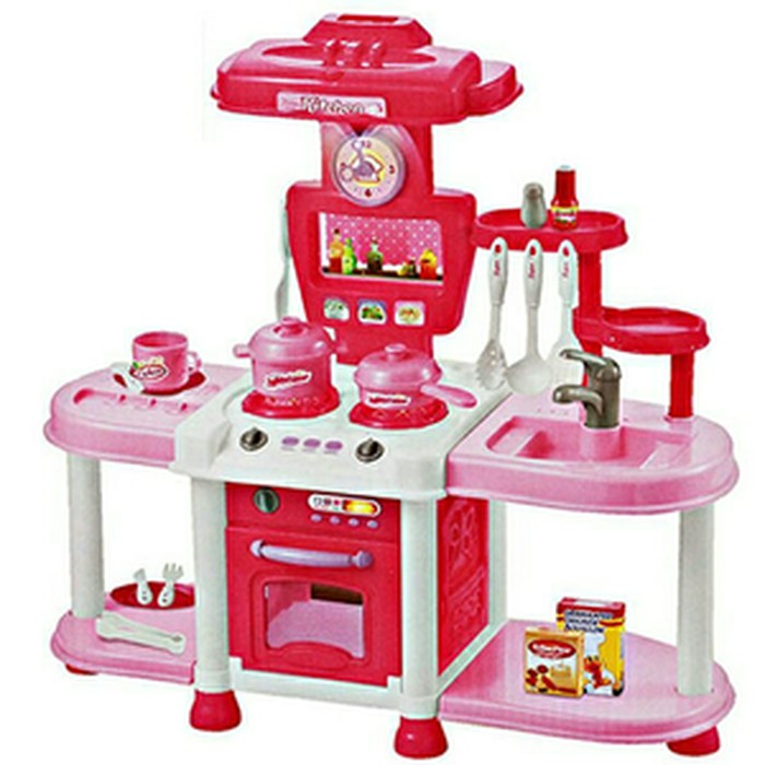 Jual Mainan Anak - Fashion Kitchen Besar Play Set Dapur Mini Masak Masakan | Shopee Indonesia