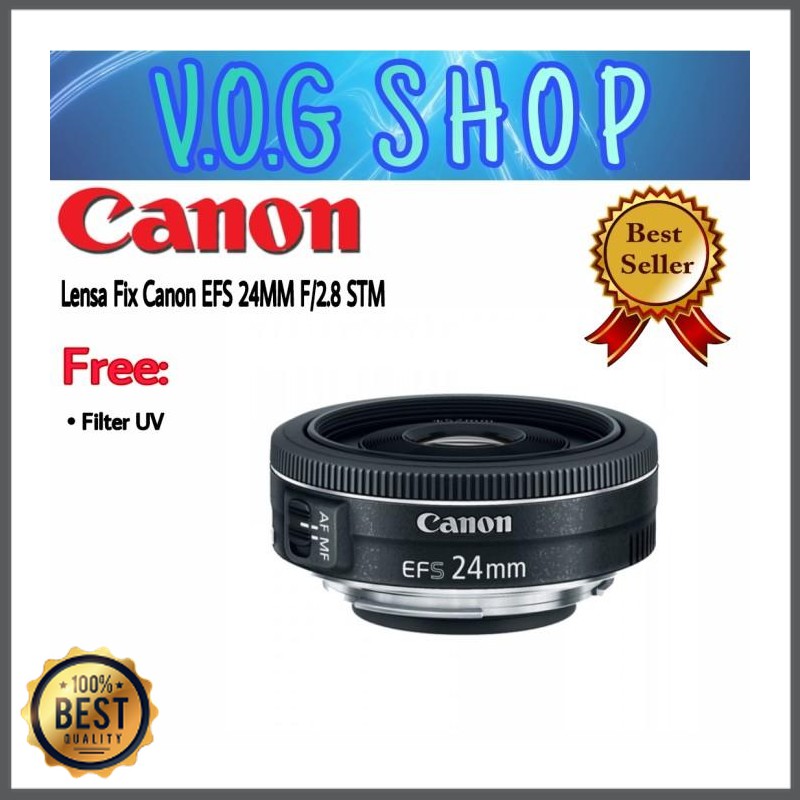 Aruman Abadi - Lensa Fix Canon EFS 24MM F/2.8 STM LK-6452-694 | Shopee  Indonesia